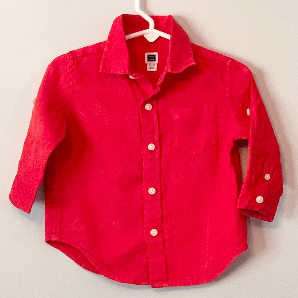 Janie And Jack Linen Shirt